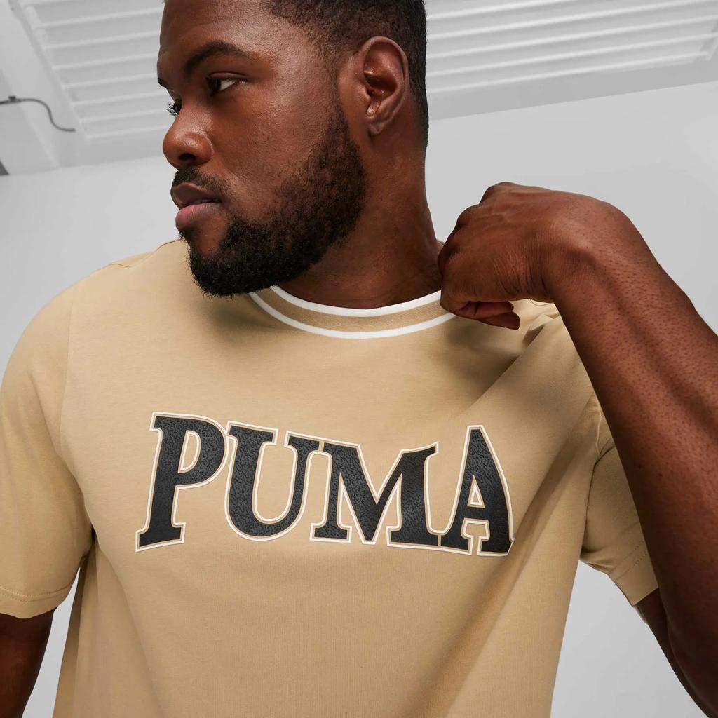Puma Squad Graphic Tee prairie tan [678967 83] size XL