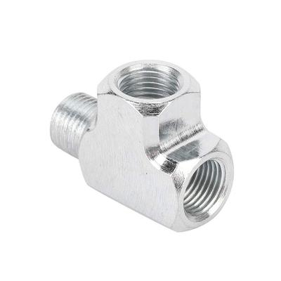 Gorgeri Hydraulic Sensor Sensor Pressure Gauge and Adapter Type T Connection Pipe 1/8 Tee 3 Way