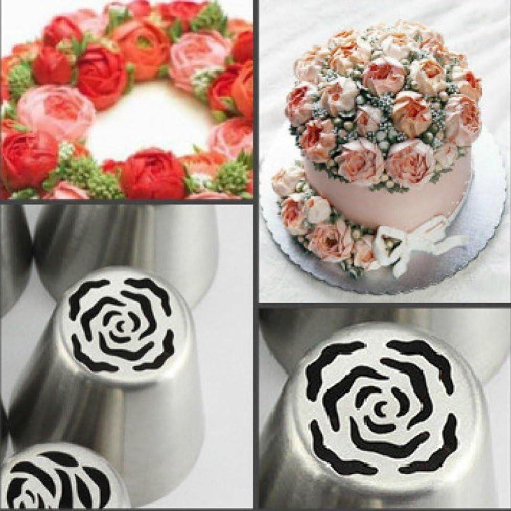 Large Size Pastry Piping Nozzle Creative Cream Piping Tips Cake Decorating Tips  Russian Icing