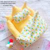 Mini-Puppenbett Gemütliches Puppenbettwäsche-Zubehör Niedliches Puppenbettwäsche-Set für Spielzeug-Mädchen-Geschenk