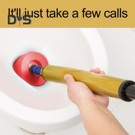 Toalettfrigjører Stempel Høytrykkssprøyteteknologi Gjenbrukbar Fjern blokkering Toalett badekar Dusj Avløp Tilstopping Verktøy for oppheving av tilstopping