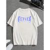 Graffiti Fonts Print Short Sleeve Tees For Men, Casual Quick Drying Breathable T-Shirt, Round Neck T-shirt For All Seasons