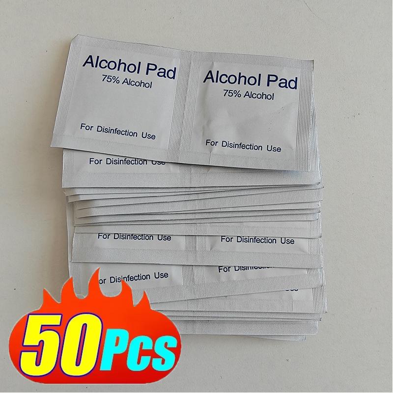 10/100 Stück Autoaufbereitung Einweg Alkohol Desinfektion Wattepad Waschen Pflege Telefon Reinigungstuch Bildschirm Brillen Reinigungswatte