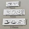 OQUP8 3D ABS Chrome Black Logo 308 GT Emblem Letters Sticker Car Rear Trunk Badge For Peugeot 308 GT SW Line GTI T9 T7 P5 Accessories