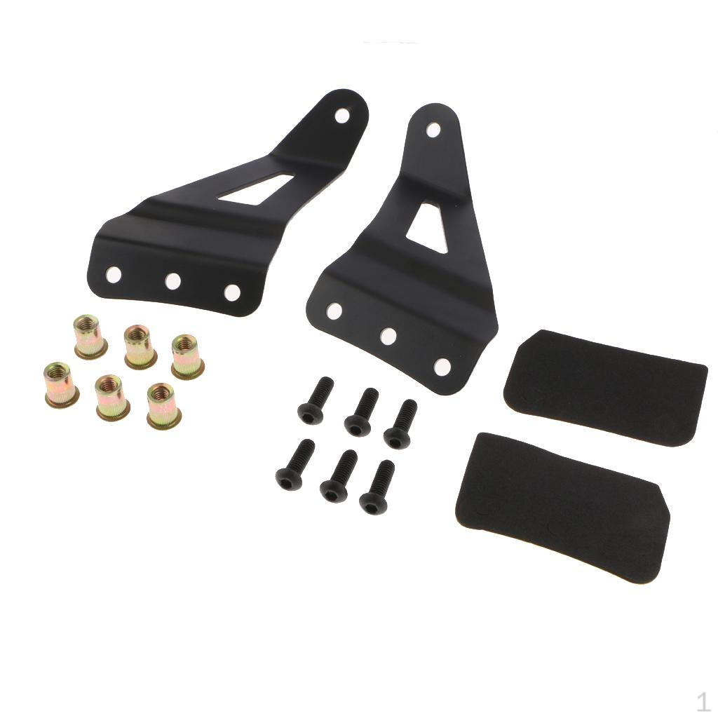 2pcs 50inch Curved LED Light Bar Wiring Kit Roof Bracket for /