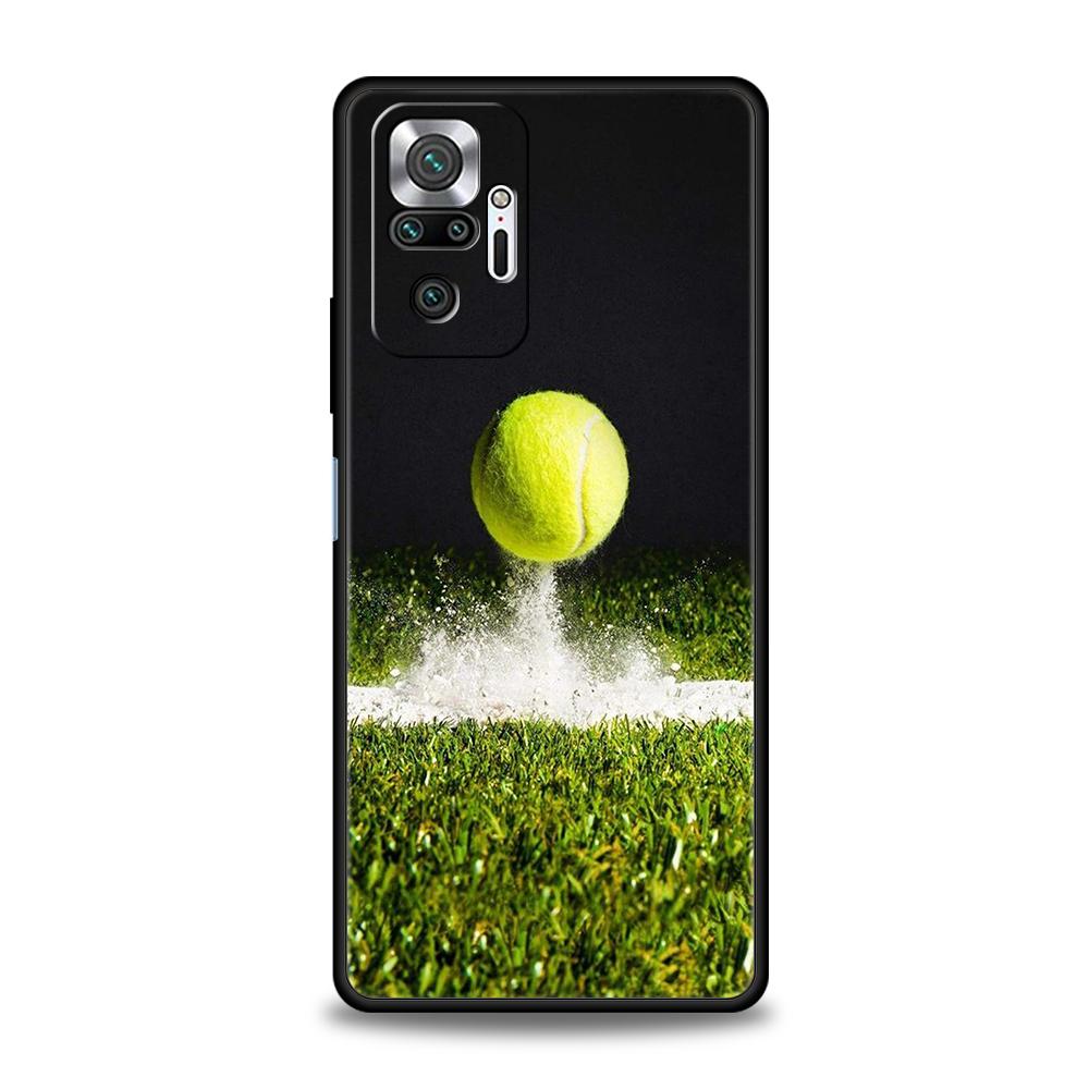 Tennis Ball Phone Case For Xiaomi Redmi Note 12 5G 10C 10 11 9 8 Pro Plus 9S 7 8T 9T 9A 8A 9C K50 K40 Gaming Silicone Cover