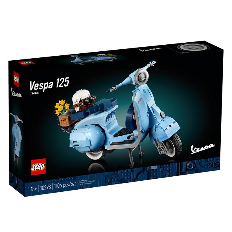 Lego Vespa 125 Building Kit - 18 - Blue - Image 8