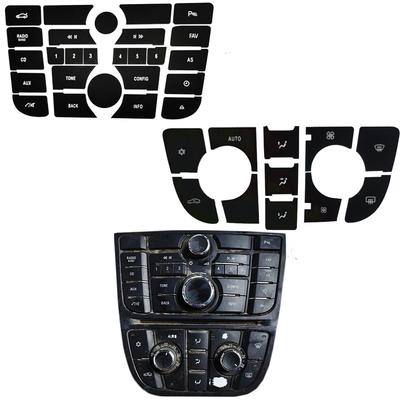 Autocollant de réparation de bouton Tableau de bord de voiture Bouton Radio CD Audio Autocollant de réparation Pour OPEL Pour ASTRA J Pour Vauxhall Pour Astra Pour Holden