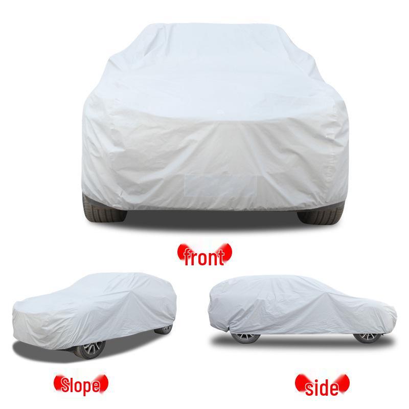 Universal PEVA Single Layer Car Cover - Sun & Rain Protection, Custom Logo Option