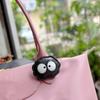 Handmade Sheepskin Leather Bag Charm Panda Leather Bags Pendant Personalized Creative Car Keychain Birthday Bag Accessories