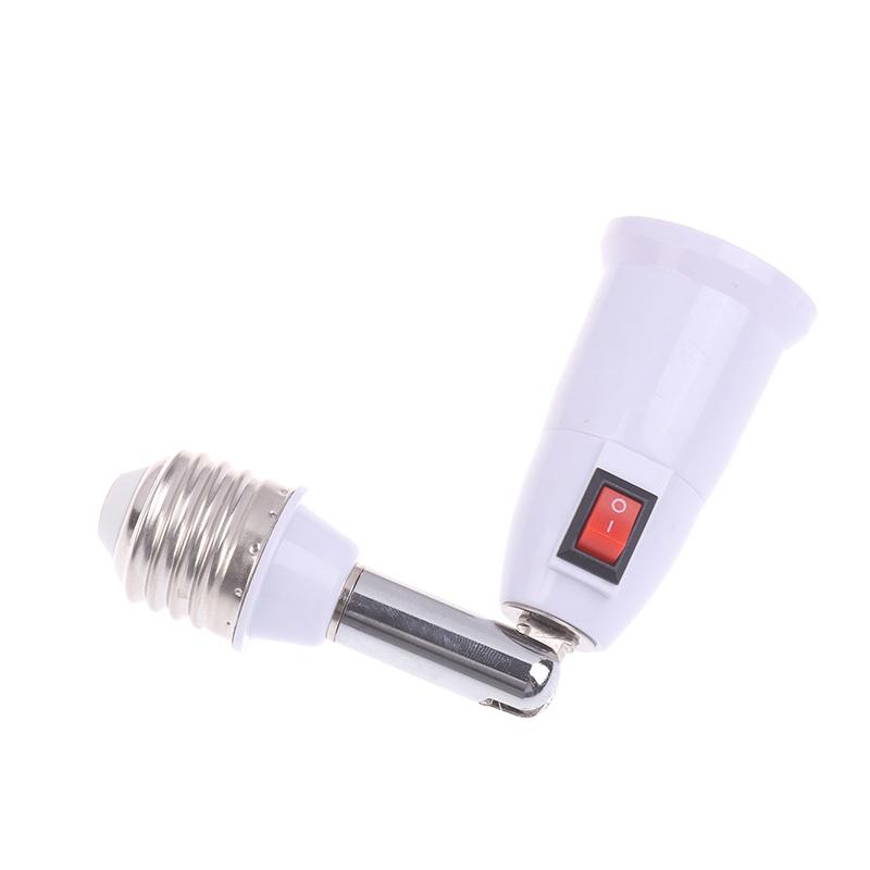 180 ° E27 To E27 LED Light Bulb Lamp Holder With Switch Flexible Extension Adapter Socket Extend Adapter Converter
