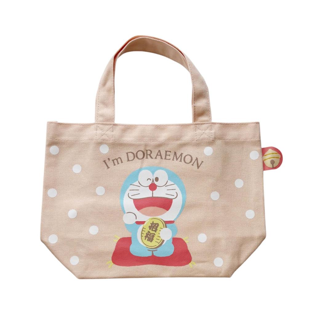 Small Planet Doraemon Colorful Gusseted Maneki Neko Bag,