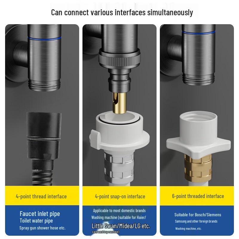 Universal Brass Washing Machine Faucet