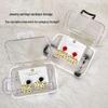 Creative Mini Luggage Storage Box for Wedding Candy, Nail Art Accessories, and Toys - Transparent Small Box.