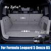 For Formula Leopard 5 Denza B5 2024 2025 2026 Car Boot Mat Rear Trunk Liner Cargo Protection Leather Trunk Mat Accessories