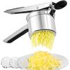 Stainless Steel Potato Masher with Replaceable Sieves for Baby Food and Kitchen Use