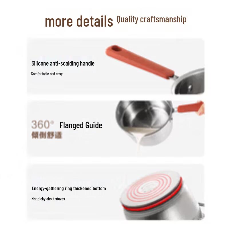 Supor 18cm 304 Stainless Steel Saucepan
