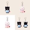 Cat Keychain Plush With Fluffy Sleepwear Design For Collectors And Giving Gift