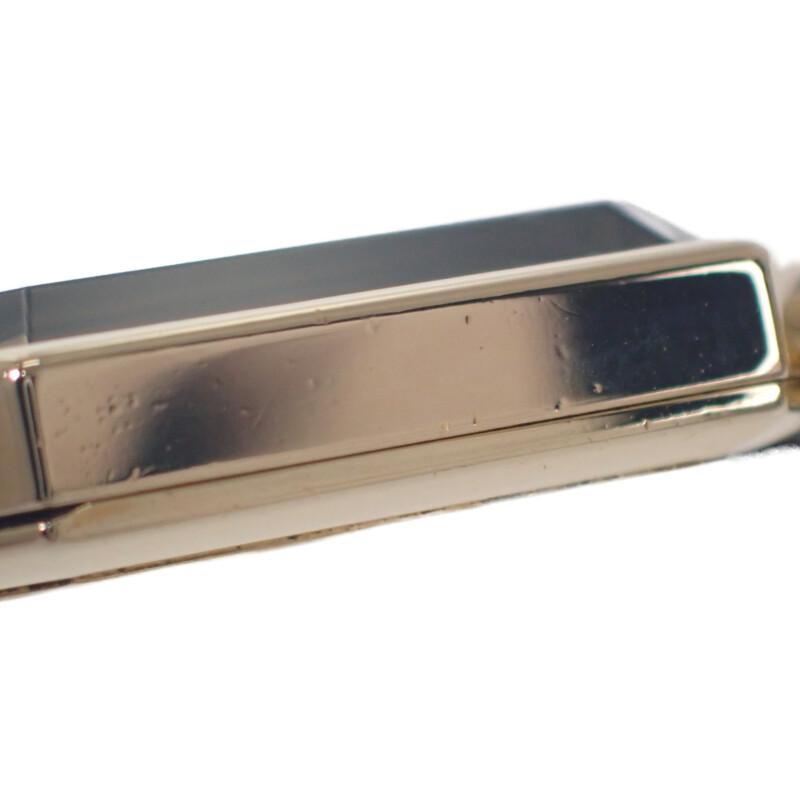 Chanel H0001 S Uhren Vergoldet/Leder Damen schwarzes Zifferblatt