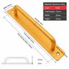 Black/Silver/Gold Barn Door Handles,Sliding Door Handle,Cabinet Handle,Door Pull Handle,Aluminum Alloy Door Push Pull with Plate