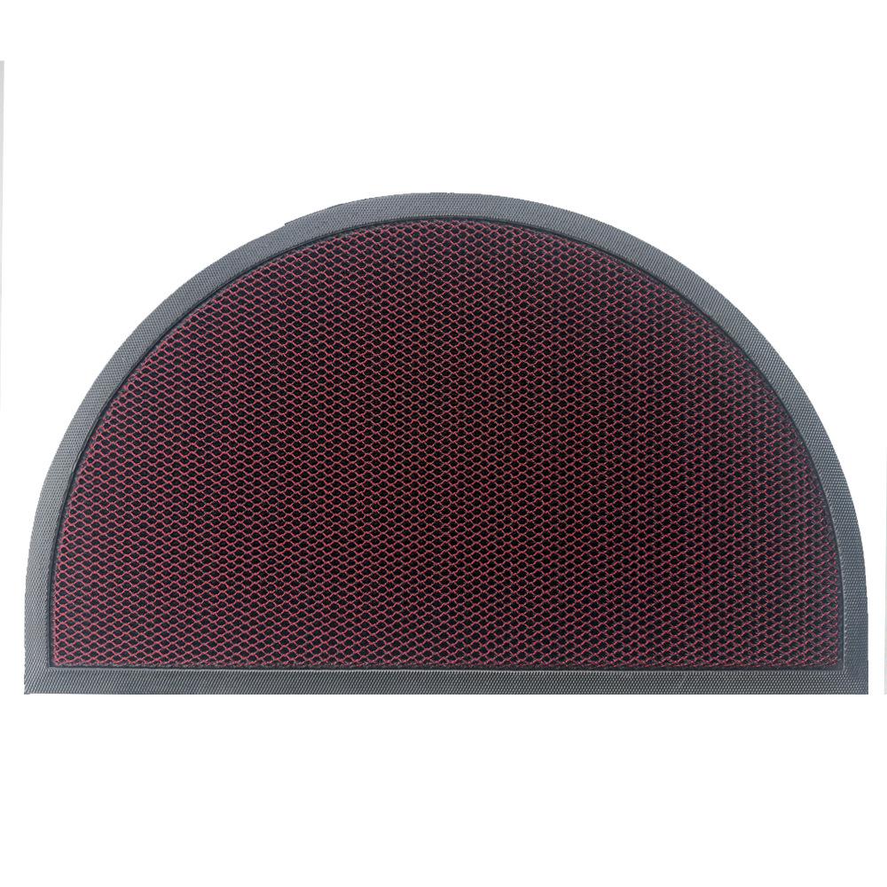 Semi-Circular Non-Slip Elastic Doormat: Dirt-Resistant Indoor Entrance Mat