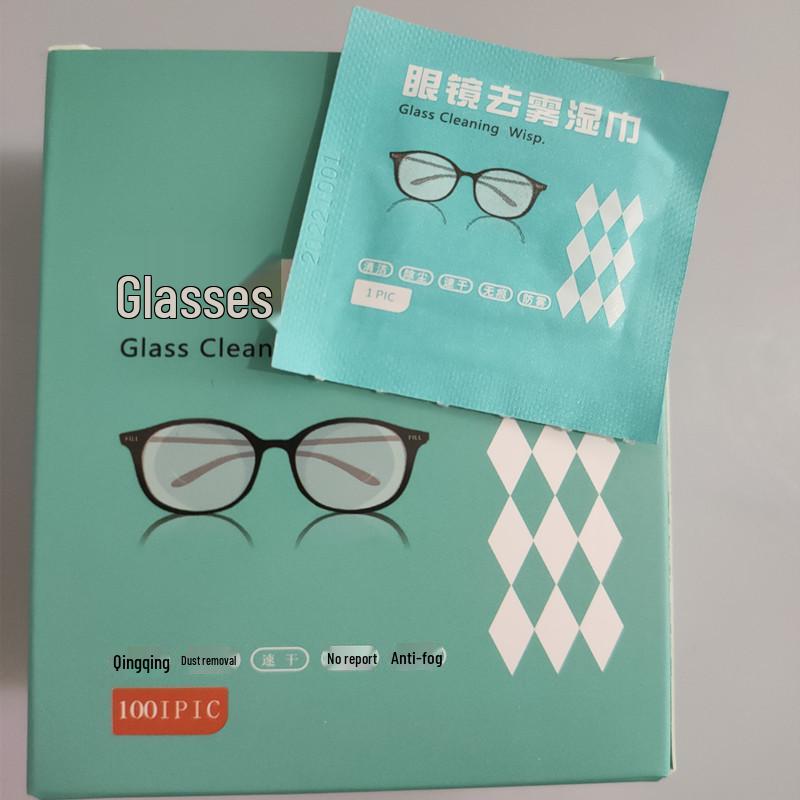 

Влажные салфетки для очистки линз с защитой от запотевания - Быстросохнущие и не оставляющие разводов одноразовые салфетки для очков Approx. 6cm x 11.5cm