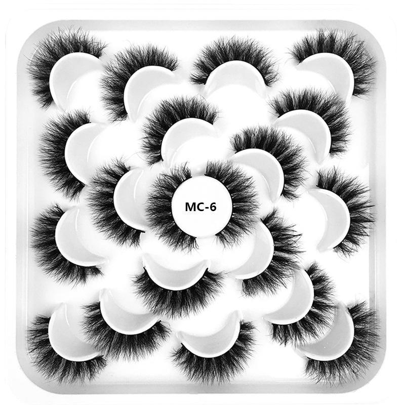 8D High Imitation Mink Hair, False Eyelashes 10 Pairs Of Natural And Docile Thick Eyelashes