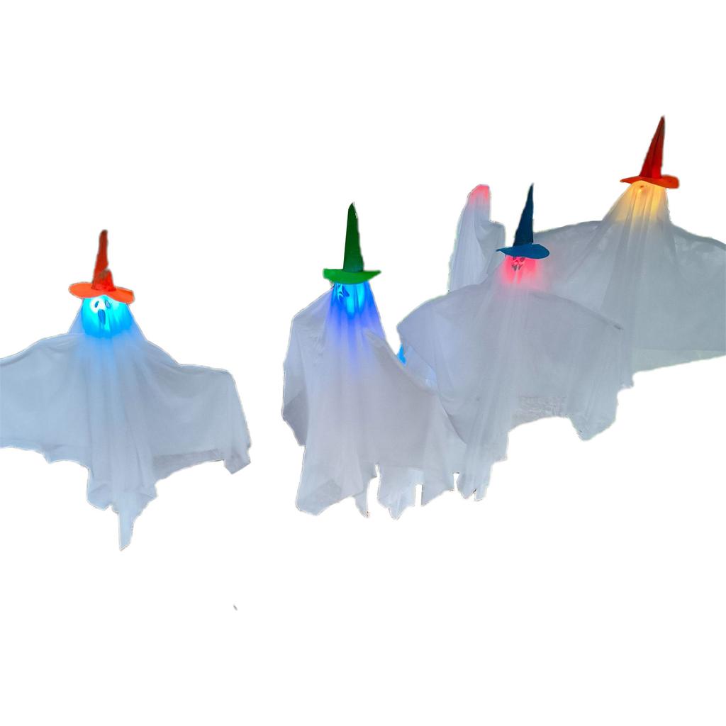 Halloween Glow Ghost hangende decoraties set van 3 griezelige geesten voor buiten- en binnenfeesten