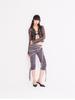 ASIF CALIE Slim Capri Cargo Pants Charcoal Gray