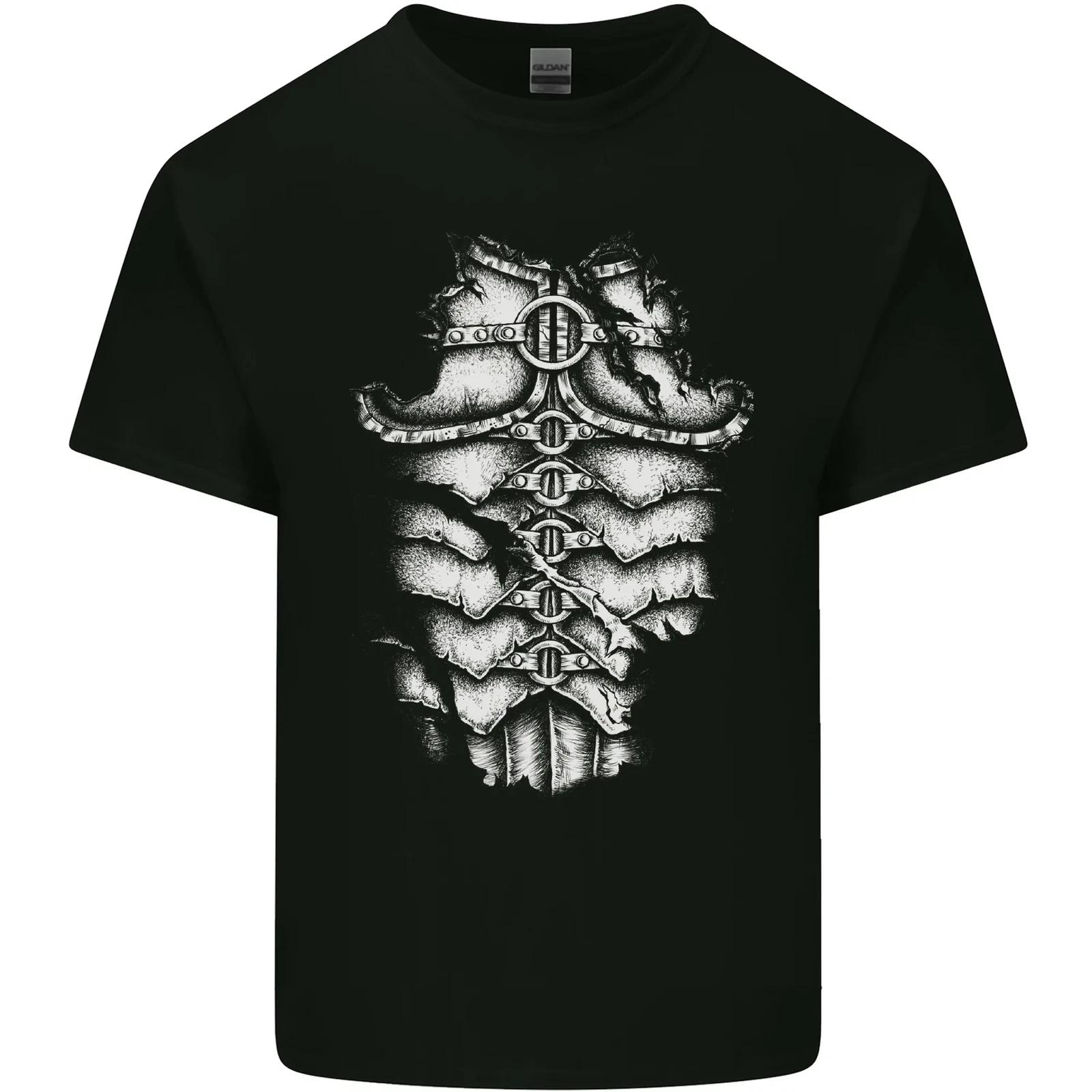 Roman Armour Fancy Dress Warrior Gym MMA Kids T-Shirt Childrens 2XL
