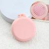 Folding Air Bag Comb With Mirror Mini Portable Travel Hair Brush Anti-static Styling Brush Head Massager Brush