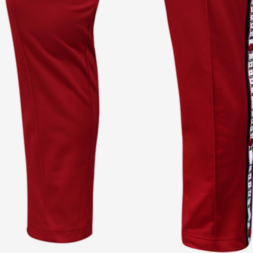 Jordan Side Snap Logo Print Sweatpants Men Bottoms Red CK1455-687