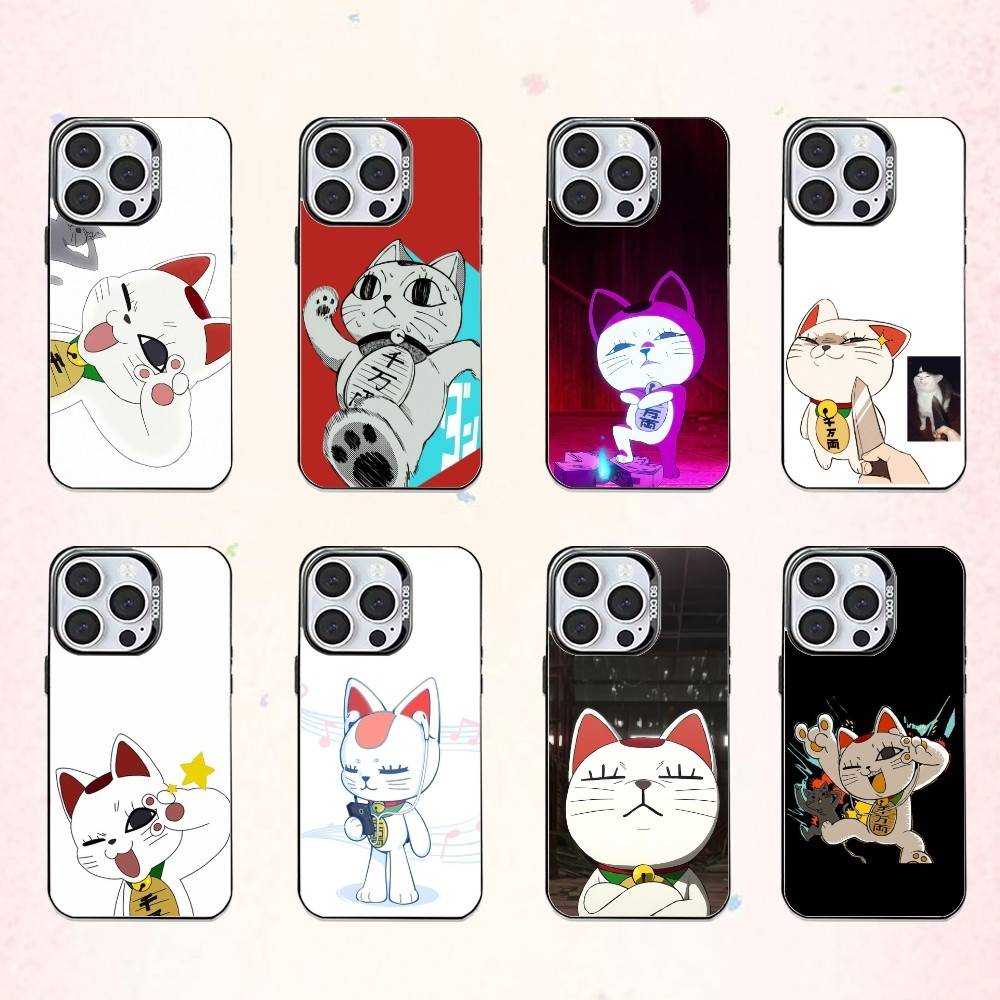 T-Turbo Cat G-Granny Funny Phone Case For iPhone17,16,15,14,13,12,11 Plus,Pro Max Colored Silver Plated Inside Cover