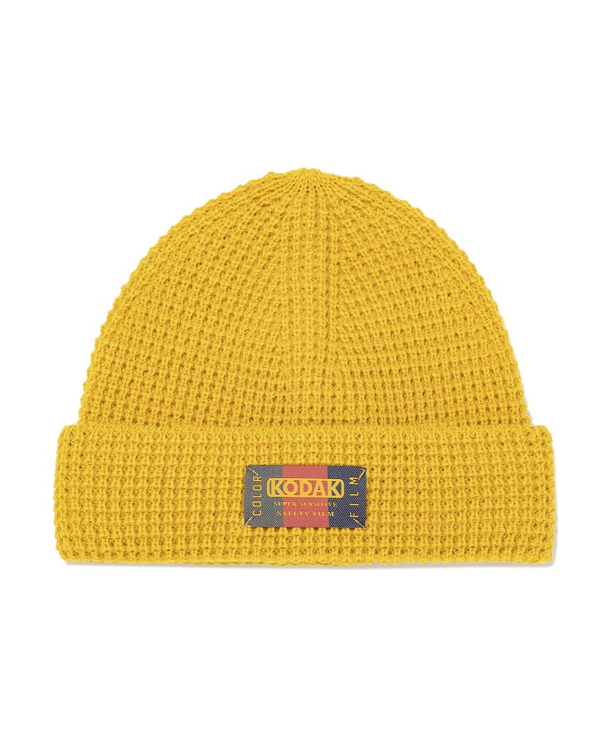 KODAK Kodak Color Waffle Beanie Mustard