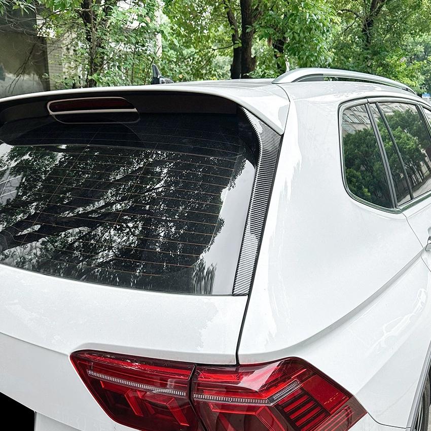 Glossy Black Rear Window Side Spoiler For VW Tiguan R-Line MK2 2017 2018 2019-2025 1Pair Car Side Spoiler Wing
