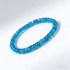Natural Blue Beaded Bracelet, Elastic Rope Design, Natural Style, Daily All-match Fashion Bracelet