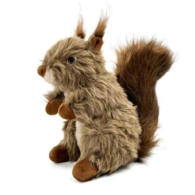 Plush Squirrels Shape Dog Toy Realistic Animal Design For Boredom Elimination And Teeth Cleaning Activity