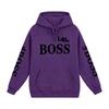 Trendy Kids' Letter Print Hoodie - 'Little Boss' Spring/Autumn Casual Sweatshirt for Boys & Girls
