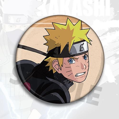 Naruto Anime Badge Pin Set Shiny Film Button Collectible Merchandise Gift for Fans Cosplay Brooch Accessory Kakashi Itachi Neji