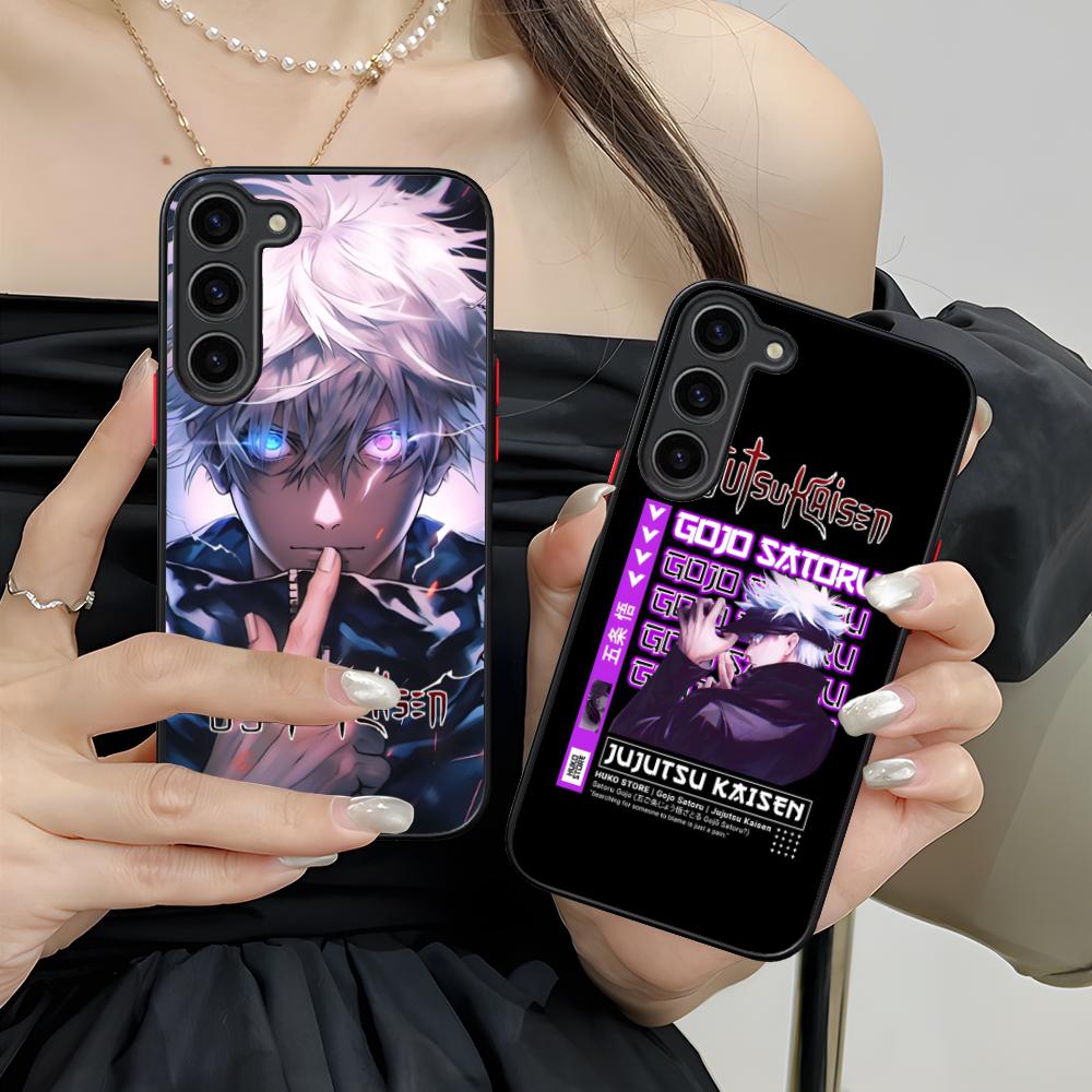 Jujutsu Kaisen Satoru Gojo Silikonové pouzdro na mobilní telefon pro Samsung Galaxy S26 S25 S24 S23 S22 S21 Plus FE Ultra Barevný kryt