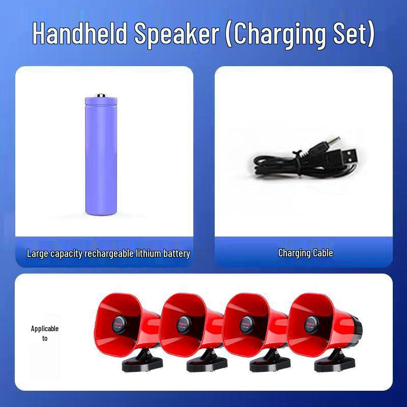 

Megaphone Bluetooth Speaker: High-Power Car Horn & Charging for Street Vendors