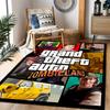 Grand Theft Auto Zombieland Premium Crystal Velvet Area Classic Design Nonslip Durable Polyester Area Rug For Bedroom Playroom Living Room Or Office