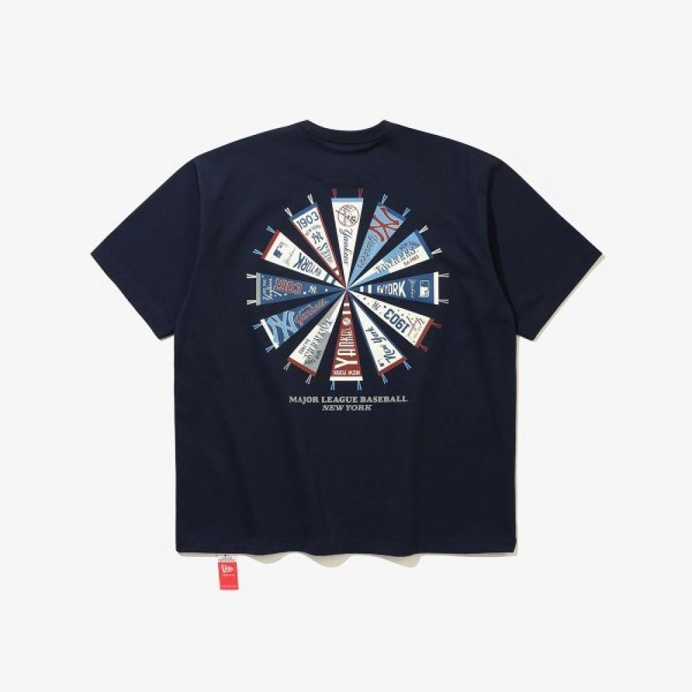 New Era New York Yankees Team Flag T shirT Team Navy 15147512