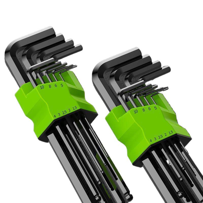 S2 Alloy Torx Hex Wrench Set with Chamfered Hexagonal Screwdrivers