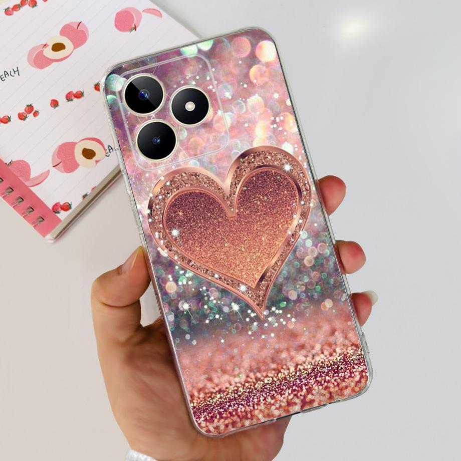 For Realme C51 RMX3830 / Realme C53 RMX3760 Global Phone Cover Cases Transparent Soft TPU Capas Etui For RealmeC51 C 51 Housing