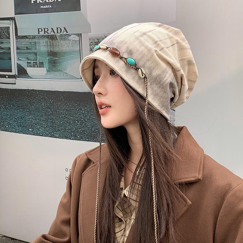 Spring/Summer Cotton Postpartum Slouchy Hat - Slimming, Lightweight Maternity Pullover for Women