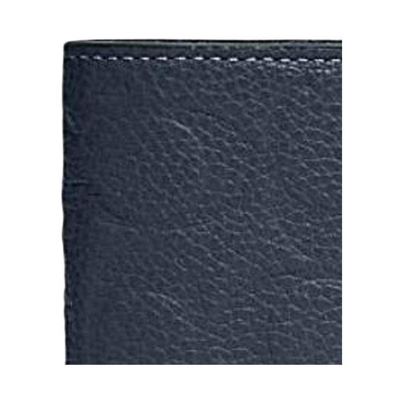 COACH 3 IN 1 Wallet 11 Folding logo embossed cow leather card holder wallet women's dark blue