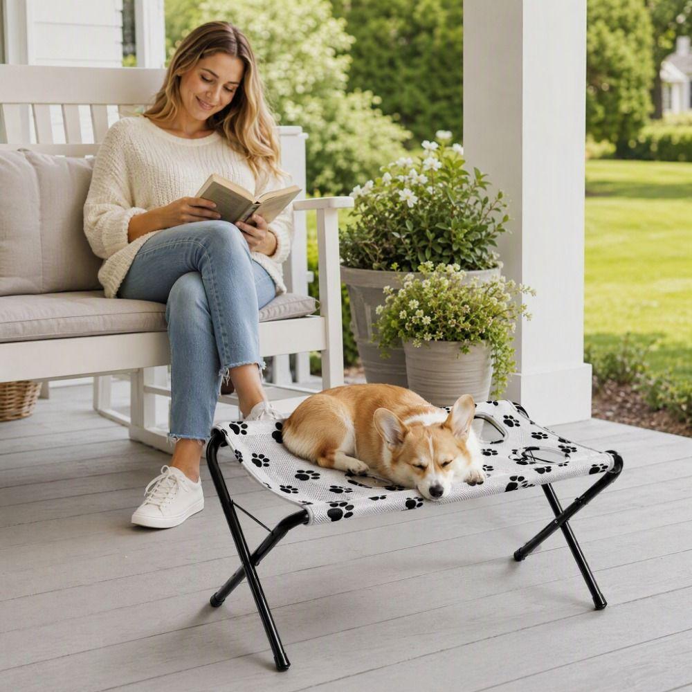 Foldable Pet Grooming Table Non-Slip Pet Grooming Hammock Mesh Grooming Platform Pet Washing