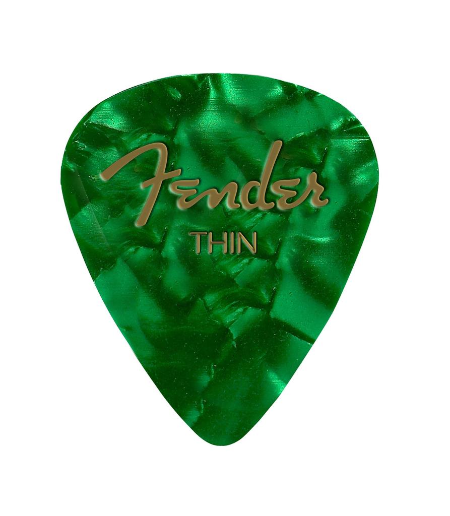 Fender fender pick GREEN MOTO (12PK) THIN green moto 0980351771