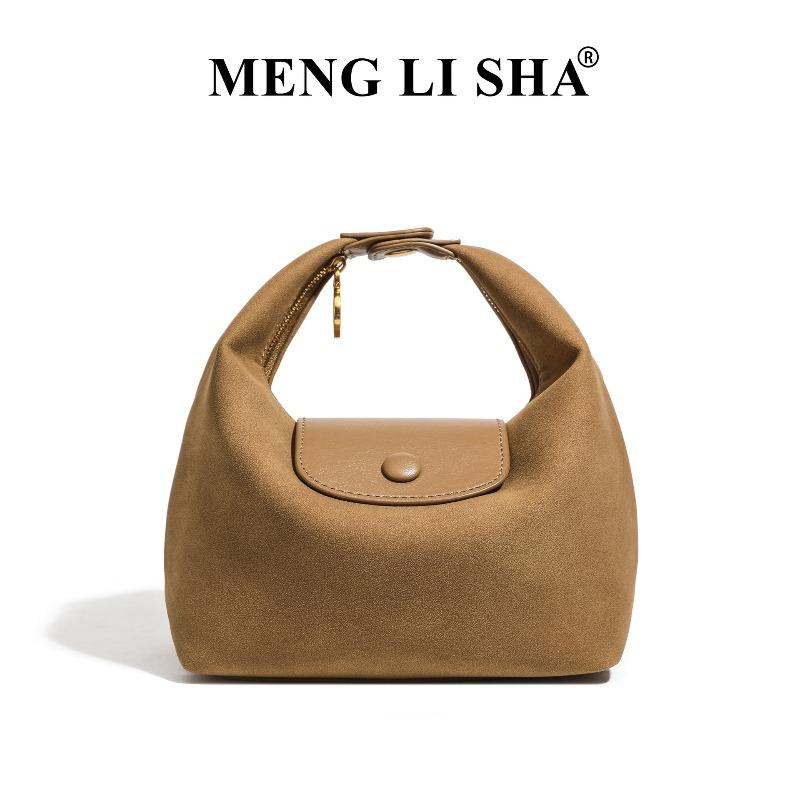 Autumn and winter new Longxiang bag high-end portable lunch box bag suede dumpling bag fashion shoulder messenger bag